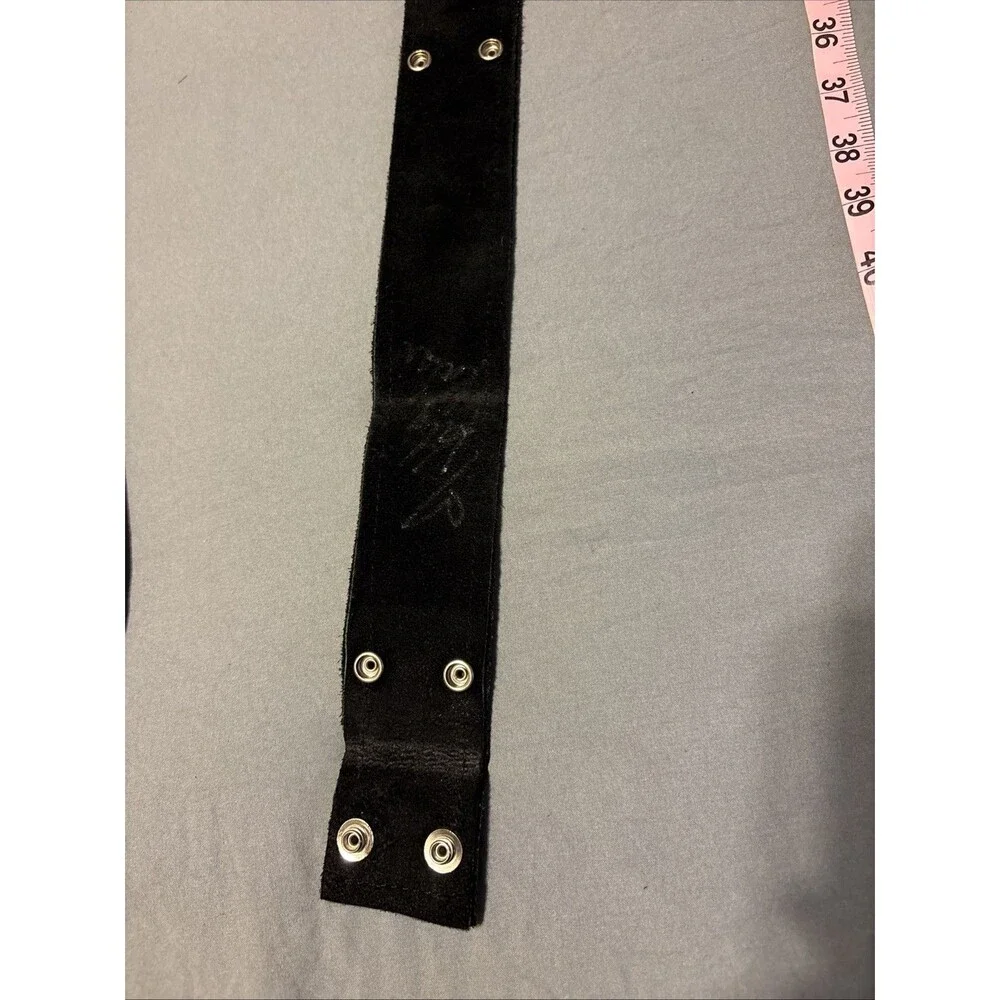 Katie Kelsi Leather Purse Black With Painted Strap Removable Cowgirl  Western - Picture 9 of 13